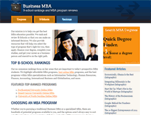 Tablet Screenshot of businessmba.org